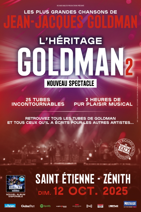Affiche du concert l'Héritage Goldman